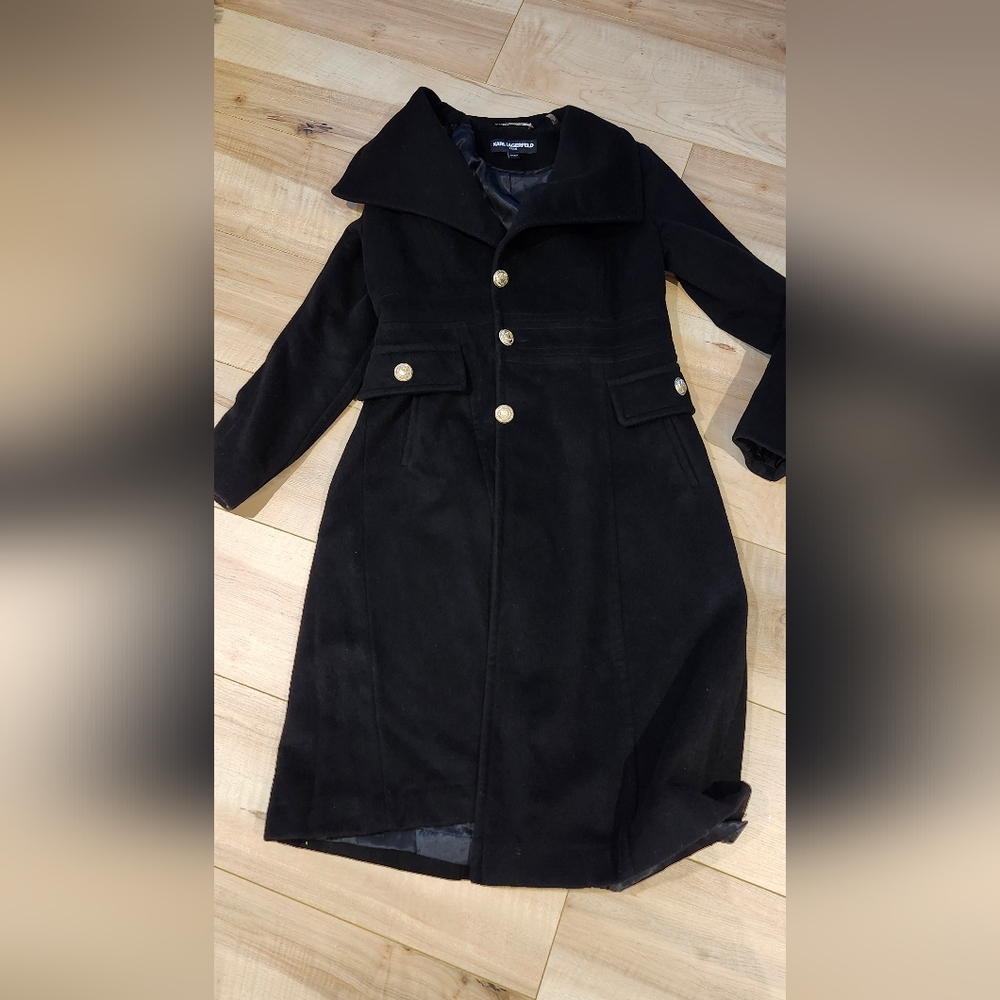 Wool blend coat